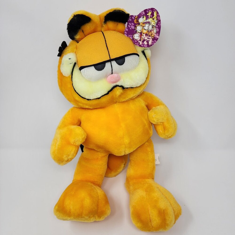 NWT Y2K Play by Play Garfield Cat Large 15" Standing Plush Stuffed Animal Toy